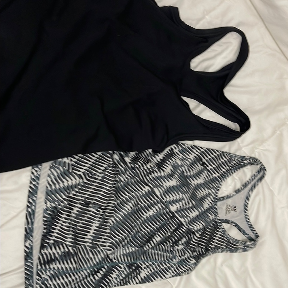 Black and Patterned Women's Tank Tops